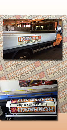 Hornbach bestickering