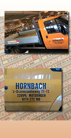 Hornbach bestickering